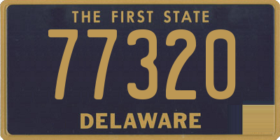 DE license plate 77320
