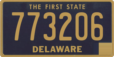 DE license plate 773206