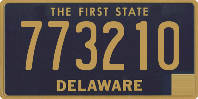 DE license plate 773210