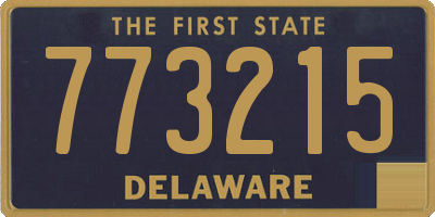 DE license plate 773215