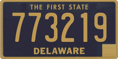 DE license plate 773219