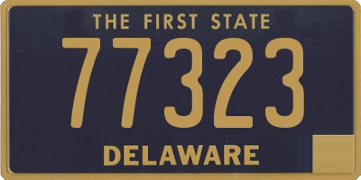 DE license plate 77323