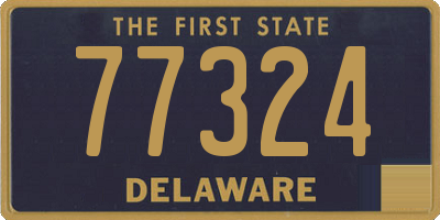 DE license plate 77324