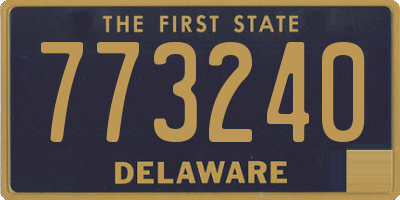 DE license plate 773240