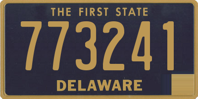 DE license plate 773241