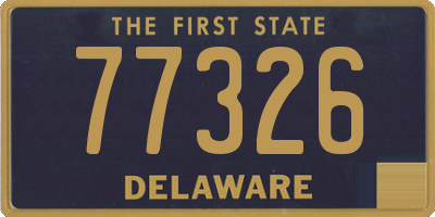 DE license plate 77326