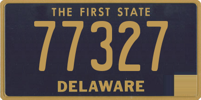 DE license plate 77327