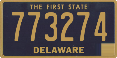 DE license plate 773274