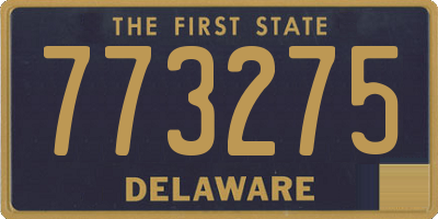 DE license plate 773275