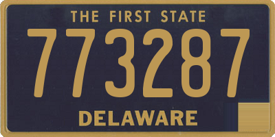 DE license plate 773287