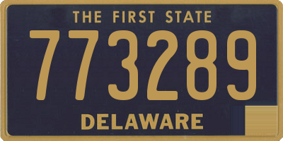 DE license plate 773289