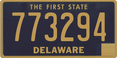 DE license plate 773294