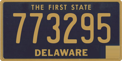 DE license plate 773295
