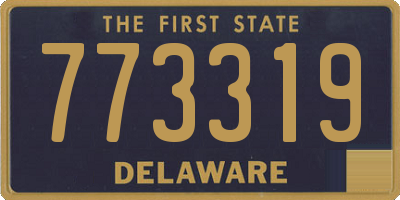 DE license plate 773319