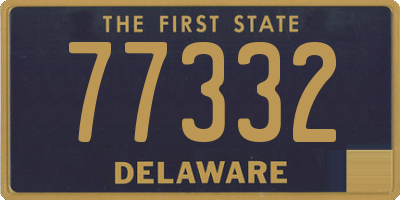 DE license plate 77332