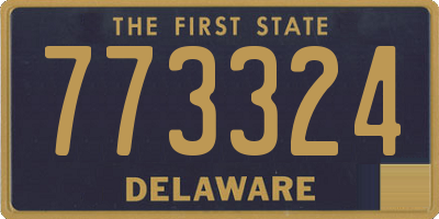 DE license plate 773324
