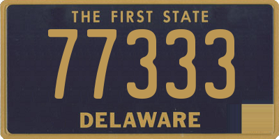 DE license plate 77333
