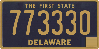 DE license plate 773330