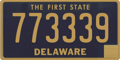 DE license plate 773339