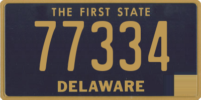 DE license plate 77334