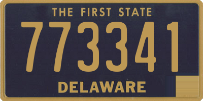 DE license plate 773341