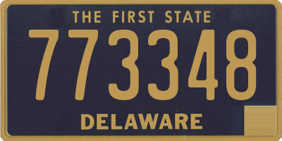 DE license plate 773348