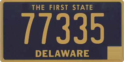 DE license plate 77335