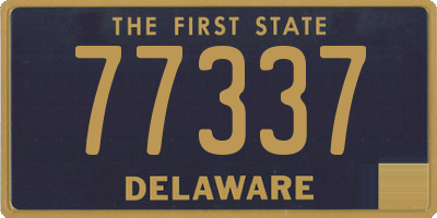 DE license plate 77337