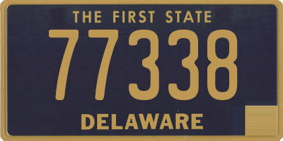 DE license plate 77338