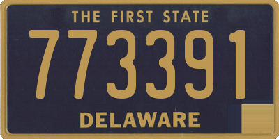 DE license plate 773391