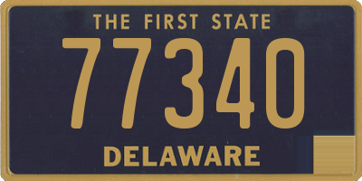 DE license plate 77340