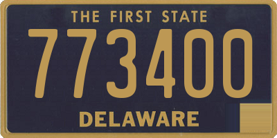 DE license plate 773400