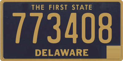 DE license plate 773408