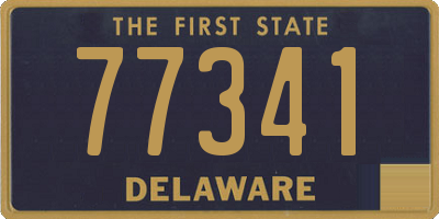 DE license plate 77341