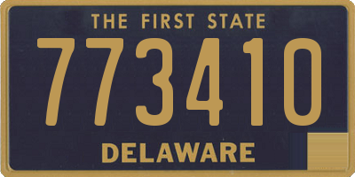DE license plate 773410