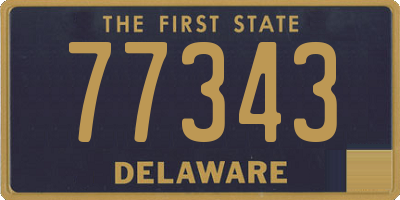 DE license plate 77343