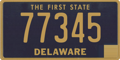 DE license plate 77345