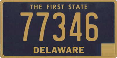 DE license plate 77346