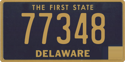 DE license plate 77348