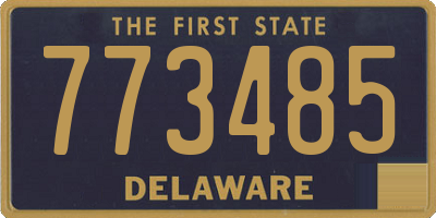 DE license plate 773485