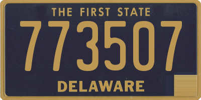DE license plate 773507
