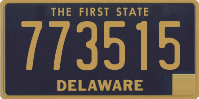 DE license plate 773515