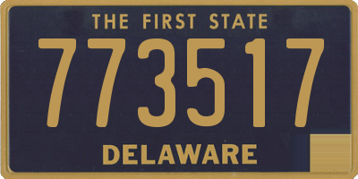 DE license plate 773517