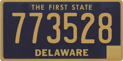 DE license plate 773528