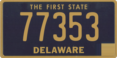 DE license plate 77353