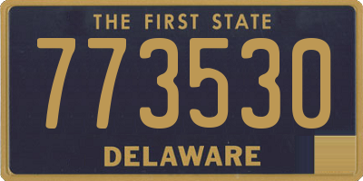 DE license plate 773530