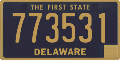 DE license plate 773531