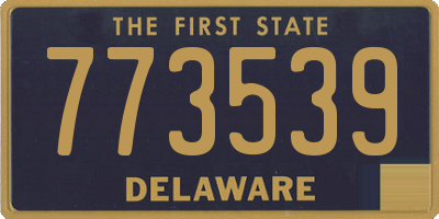 DE license plate 773539