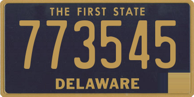 DE license plate 773545