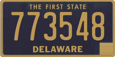 DE license plate 773548